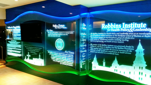 Etched Glass Sign